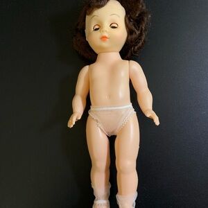 ⭐️ Vintage Musical Doll with Brown Hair